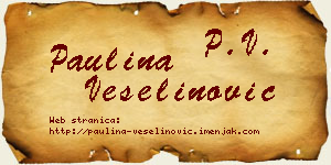Paulina Veselinović vizit kartica
